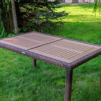 Обеденный стол AMELIA 150 см, коричневый