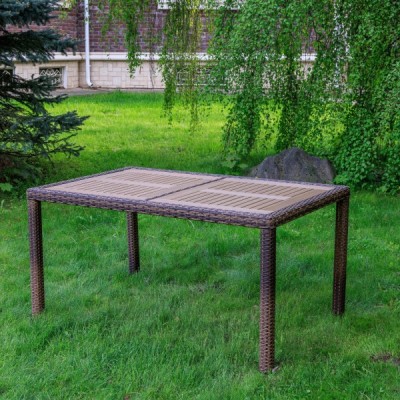 Обеденный стол AMELIA 150 см, коричневый