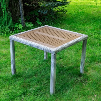 Обеденный стол AMELIA 90 см, бежевый