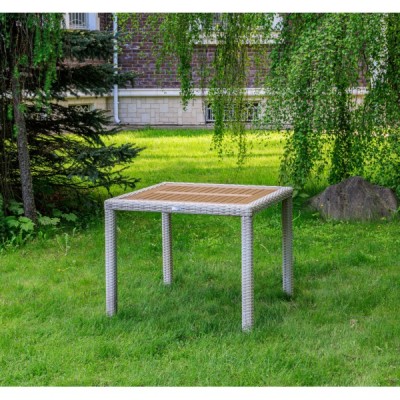 Обеденный стол AMELIA 90 см, бежевый