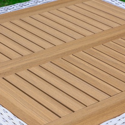 Обеденный стол AMELIA 90 см, бежевый