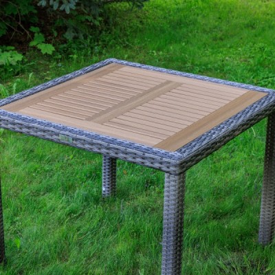 Обеденный стол AMELIA 90 см, серый