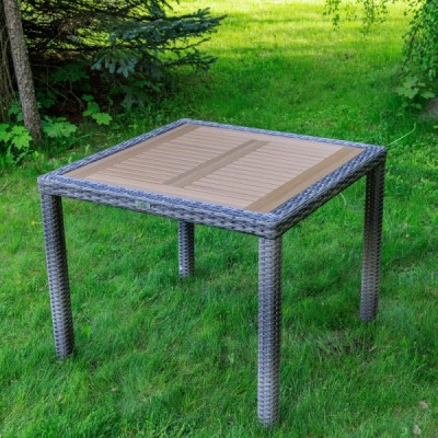 Обеденный стол AMELIA 90 см, серый