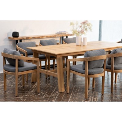 Обеденный стол из тика OCTA 220 см