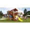 Детская площадка Савушка Мастер 3 с качелями Гнездо 1 метр (Махагон)