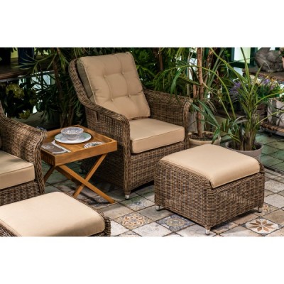 Оттоманка из искусственного ротанга OPAL