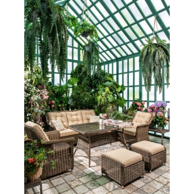 Стол садовый плетеный из искусственного ротанга OPAL 150 см