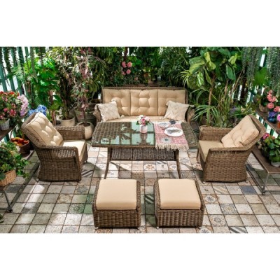 Стол садовый плетеный из искусственного ротанга OPAL 150 см