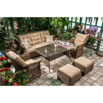 Стол садовый плетеный из искусственного ротанга OPAL 150 см