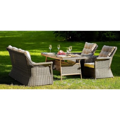 Стол садовый плетеный из искусственного ротанга OPAL 150 см