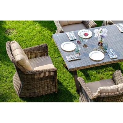 Стол садовый плетеный из искусственного ротанга OPAL 210 см SALE Распродажа