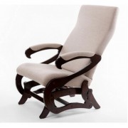 Кресло глайдер Мебелик Сиена б/вставки серый/орех