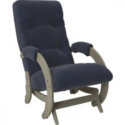 Кресло глайдер Модель 68 серый ясень ткань Verona denim blue