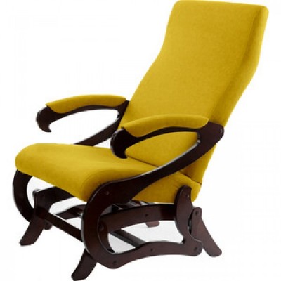 Кресло-глайдер Мебелик Сиена желтый/орех