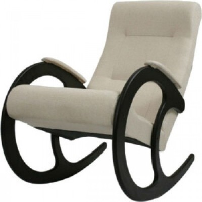Кресло-качалка Мебель Импэкс Ева №3 каркас венге/ткань бежевая К671-МТ001