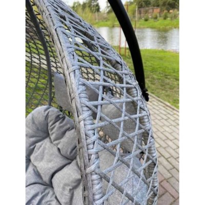 Подвесное двухместное кресло-кокон ФИДЖИ серый