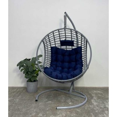 Подвесное кресло-кокон FLATA серый