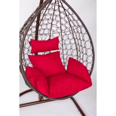 Подвесное кресло Скай 01 коричневый, красный