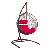 Подвесное кресло Скай 02 коричневый, красный