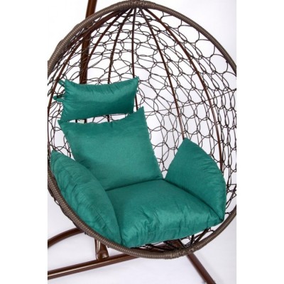 Подвесное кресло Скай 02 коричневый, зеленый