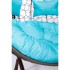 Подвесное кресло Скай 03 двойное коричневый, голубой