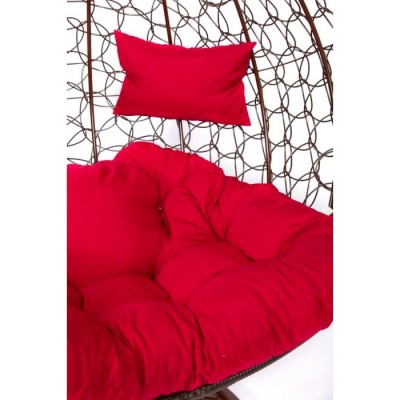 Подвесное кресло Скай 03 двойное коричневый, красный
