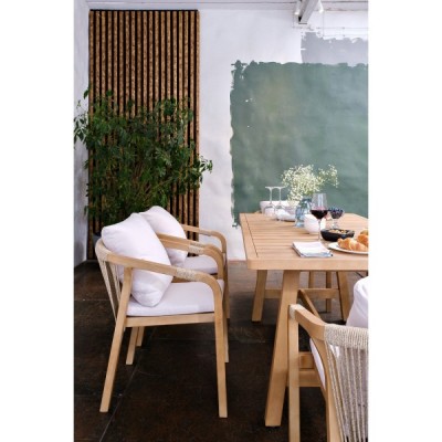 Обеденная группа из акации RIMINI M со столом 170 см