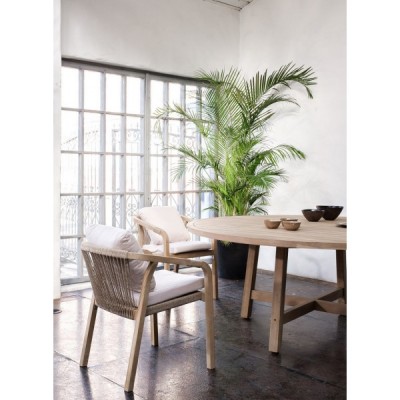 Стол круглый из акации RIMINI 180 см