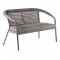Садовый диван 2-х местный DECO, серый