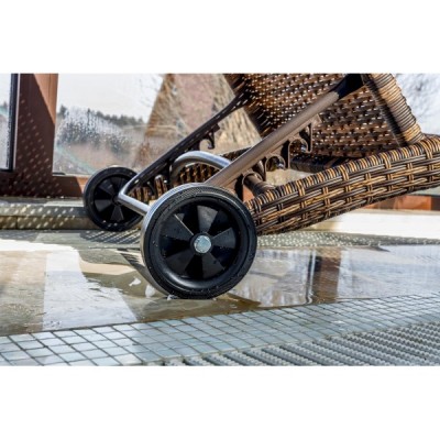 Шезлонг AGATA коричневый без матраса