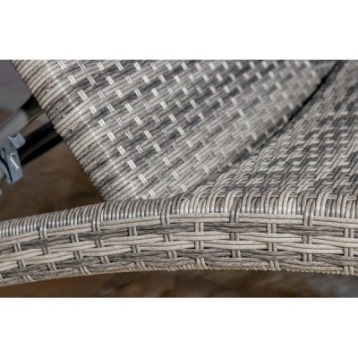 Шезлонг AGATA серый без матраса