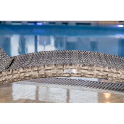 Шезлонг AGATA серый без матраса