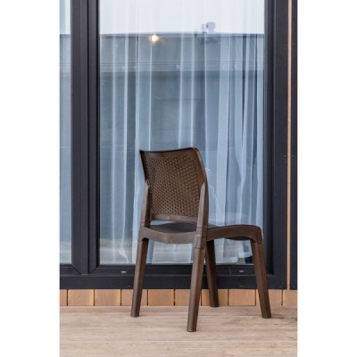 Стул садовый JULY коричневый