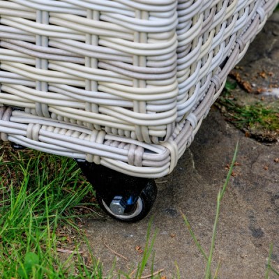 Сундук для хранения KARL 120 с колёсиками, бежевый