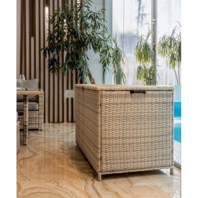 Сундук для хранения KARL 120 с колёсиками, бежевый