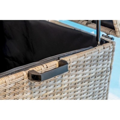 Сундук для хранения KARL 120 с колёсиками, бежевый