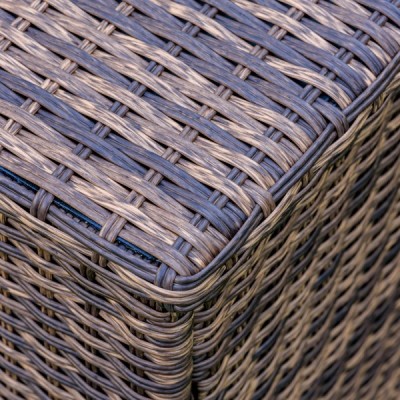 Сундук для хранения KARL 120 с колёсиками, коричневый