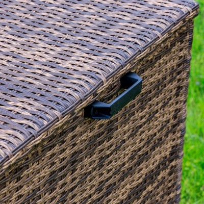 Сундук для хранения KARL 120 с колёсиками, коричневый