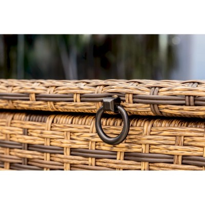 Сундук для хранения KARL 120 с колёсиками, коричневый