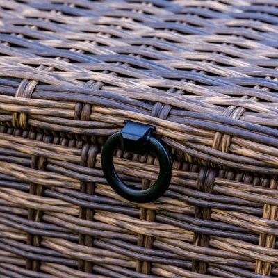 Сундук для хранения KARL 120 с колёсиками, коричневый