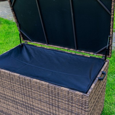 Сундук для хранения KARL 120 с колёсиками, коричневый