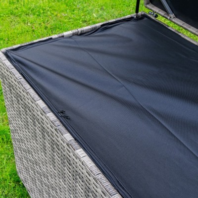 Сундук для хранения KARL 120 с колёсиками, серый