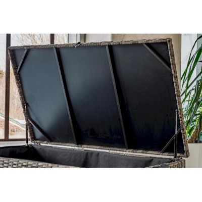 Сундук для хранения KARL 120 с колёсиками, серый