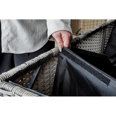 Сундук для хранения KARL 120 с колёсиками, серый