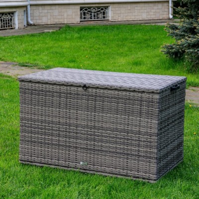 Сундук для хранения KARL 120 с колёсиками, серый