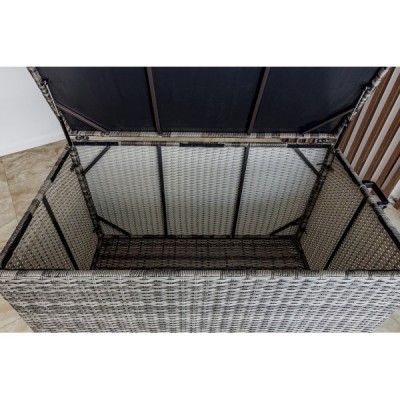 Сундук для хранения KARL 120 с колёсиками, серый