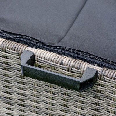 Сундук для хранения KARL 120 с колёсиками, серый