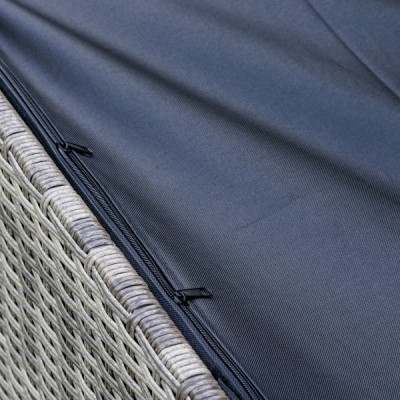 Сундук для хранения KARL 120 с колёсиками, серый