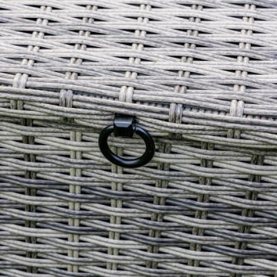 Сундук для хранения KARL 120 с колёсиками, серый