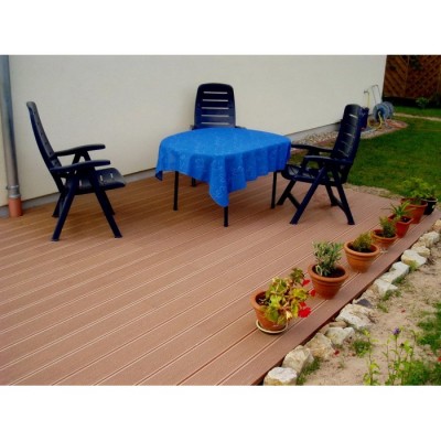 Террасная доска из ДПК Deckron 153х4000мм, Венге